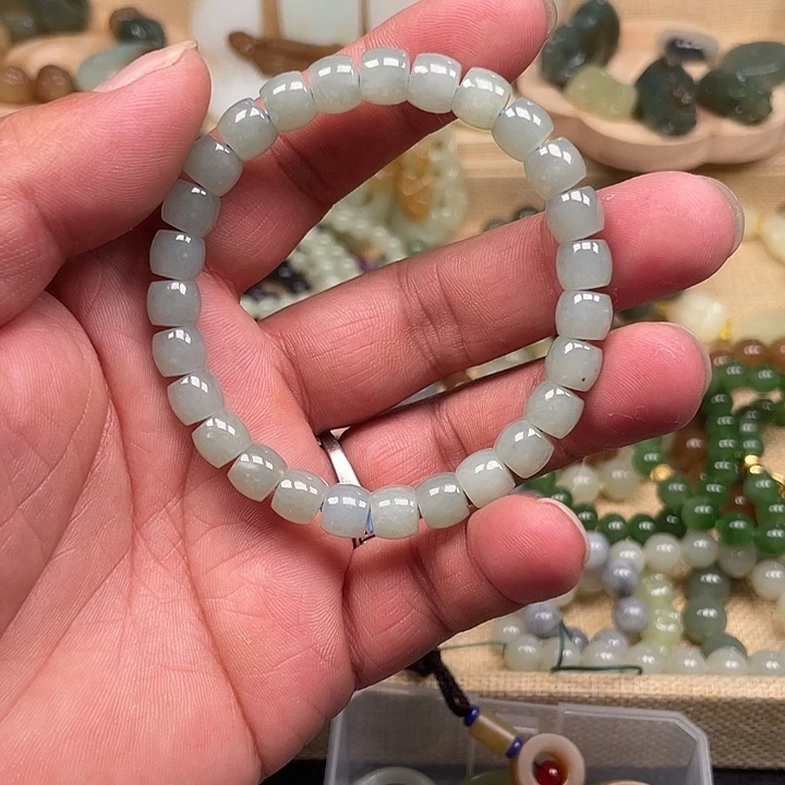 手链未镶嵌和田玉（糖玉）