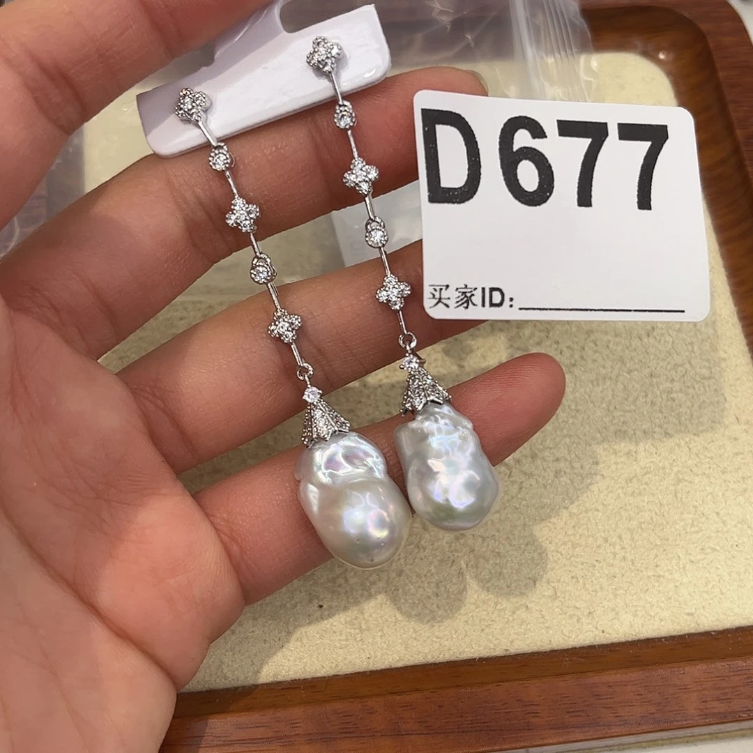 耳饰合金淡水珍珠