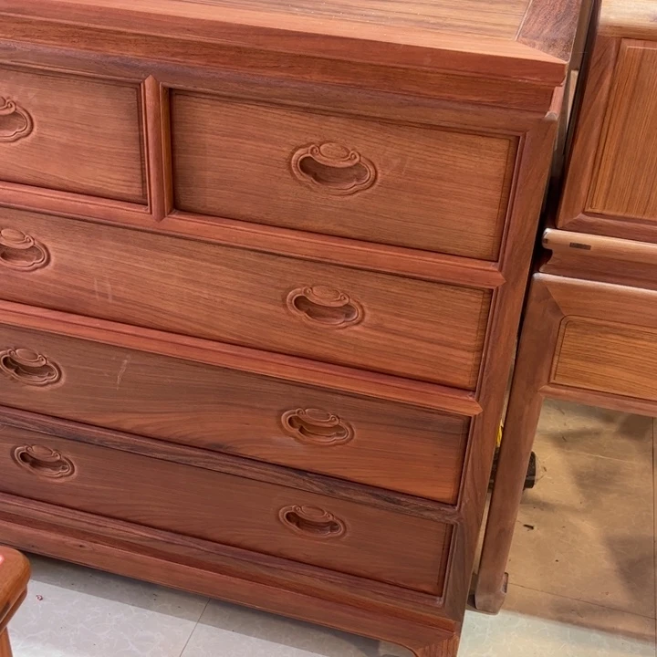 梦***冀紫檀木类端景台五斗柜