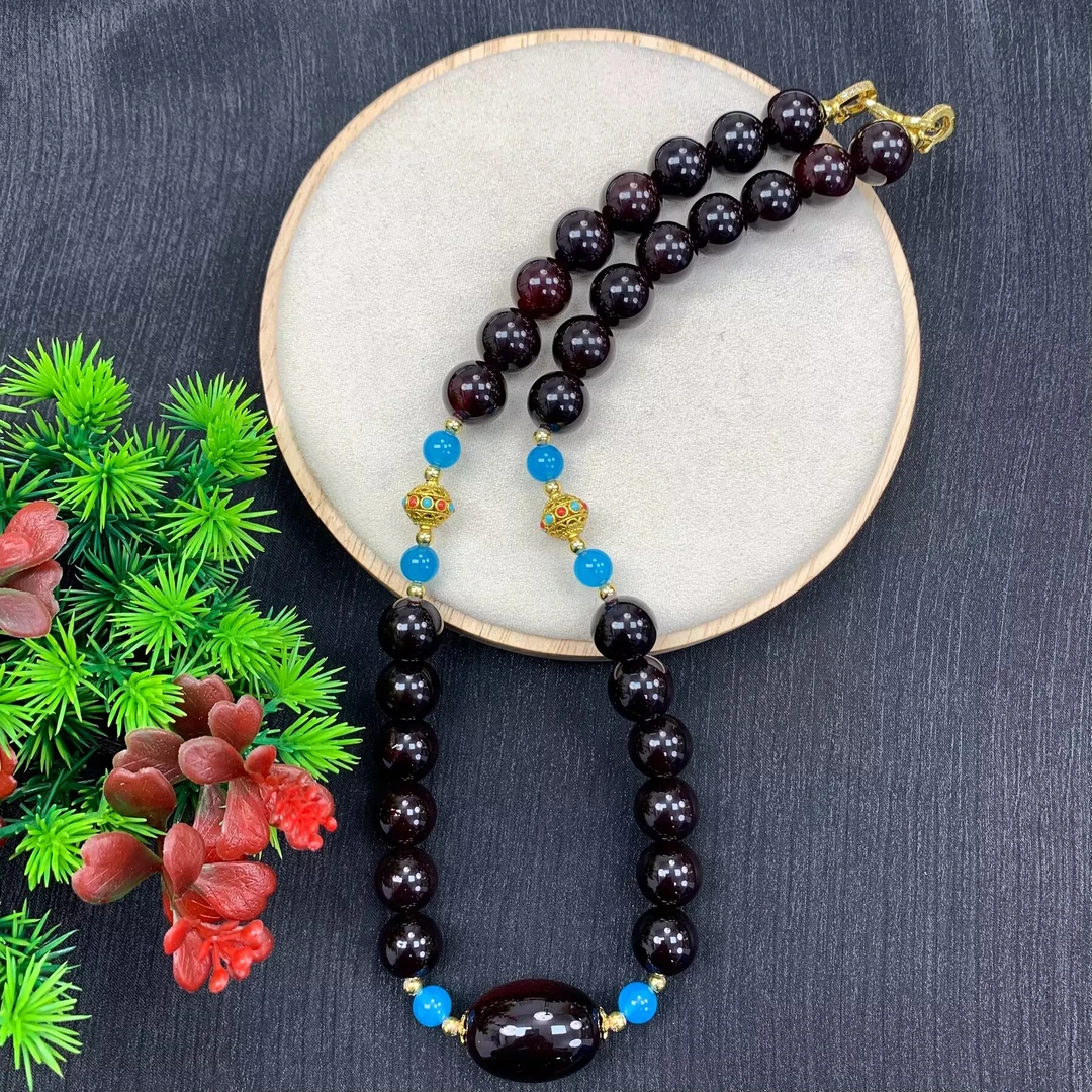 【小天总】TC14002天承妮佳浓郁血离子黑金血胆妈妈链(多样性发其一