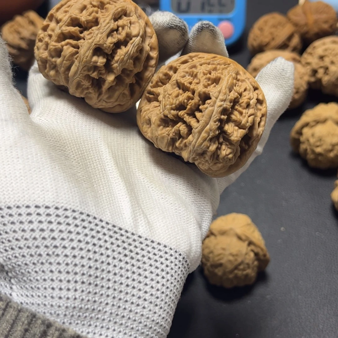 文玩核桃把件天**寒47修大粗筋150