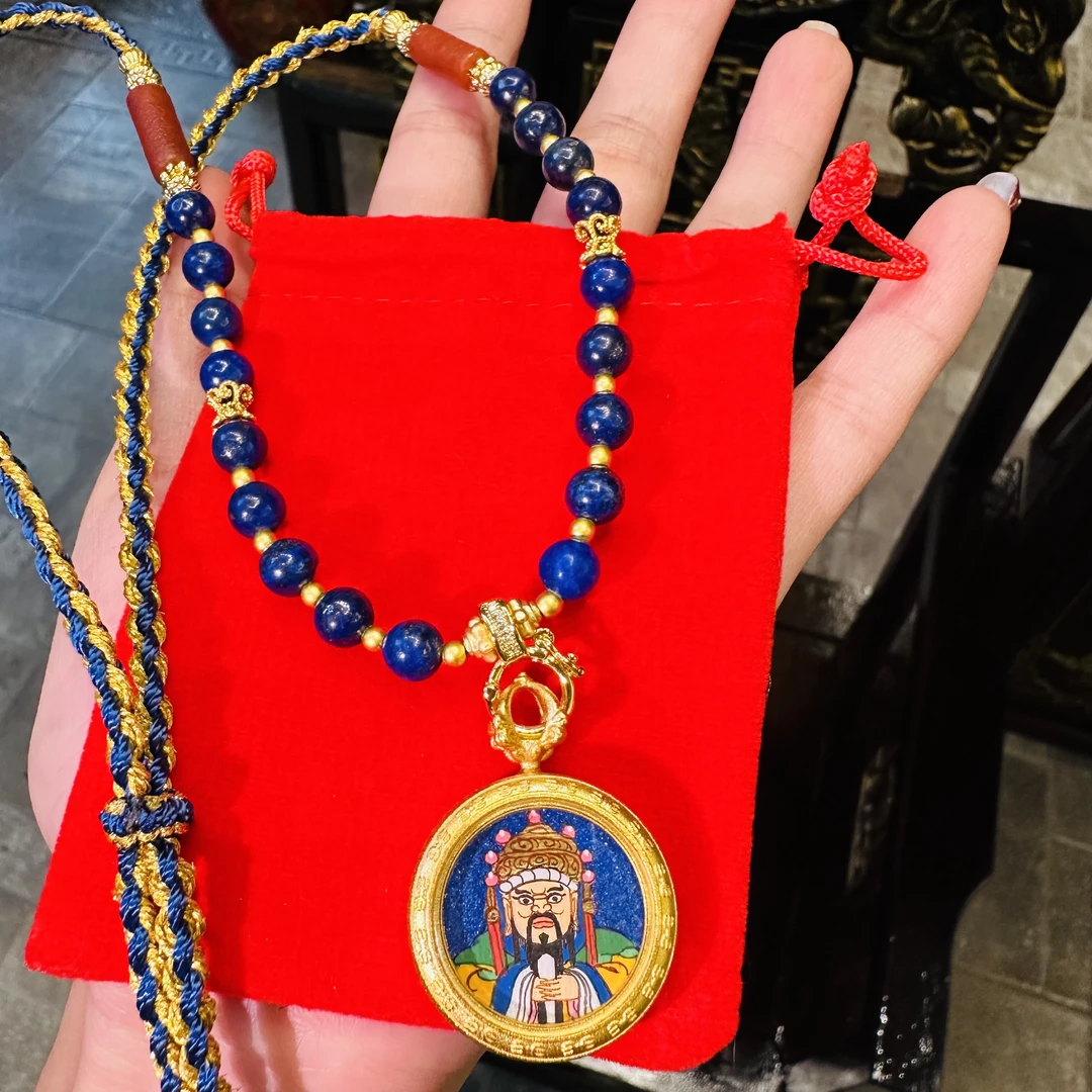 铜合金布艺项链 板家文创·【粗矿五爷项链】