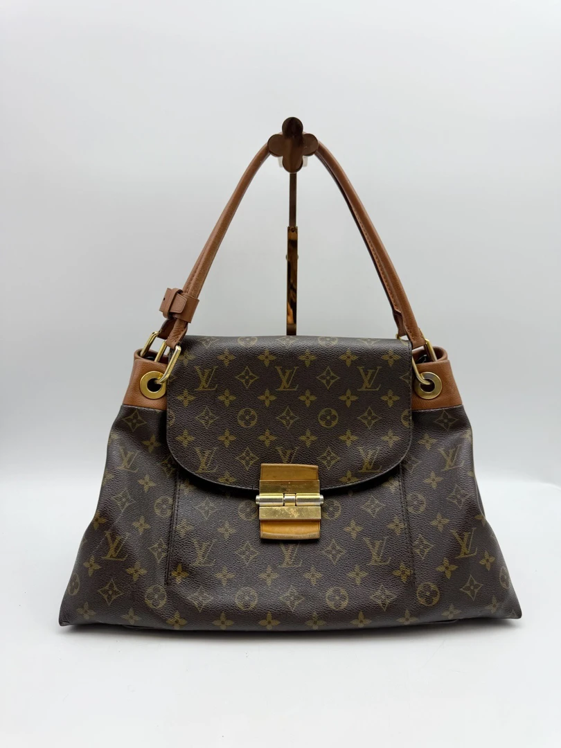90新 LouisVuitton/路易威登 老花拼色olympe手提单肩包 90259