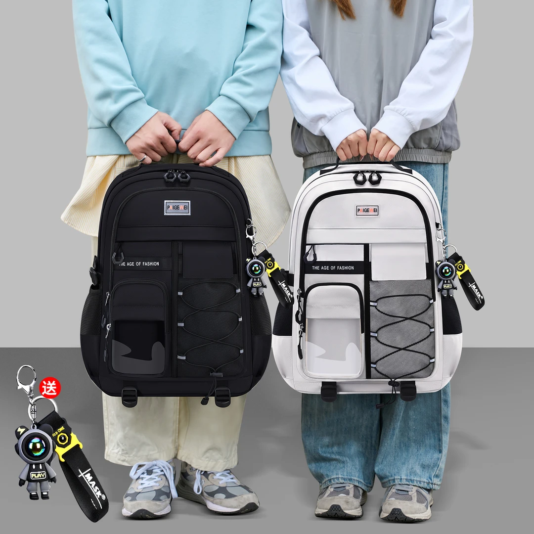 新款小学生初中生女减负护脊中学生书包高中女生大容量超轻背包男