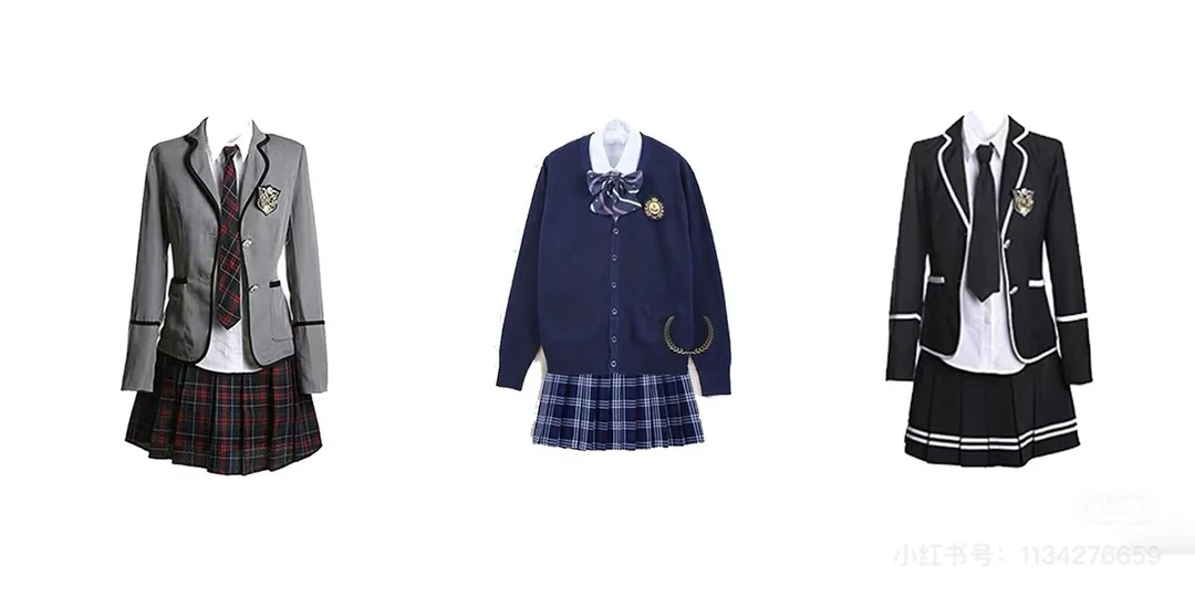 4 系学院风JK制服套装学生校服针