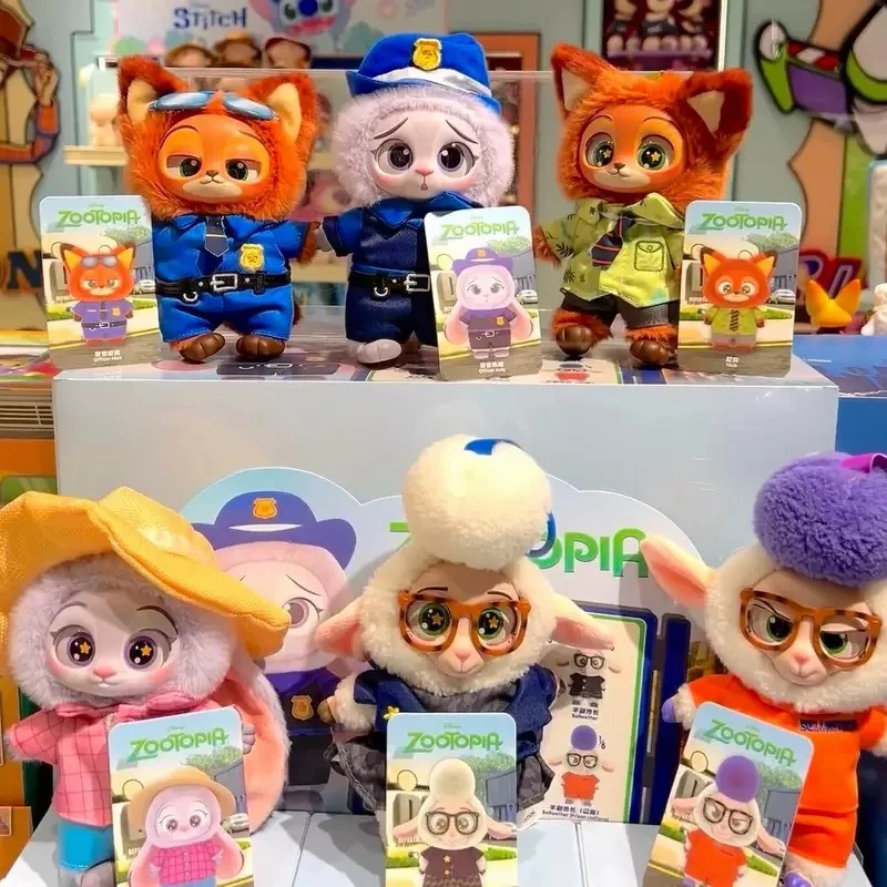疯狂动物城搪胶毛绒玩偶MINISO名创优品盲盒挂件玩偶潮玩女生礼物