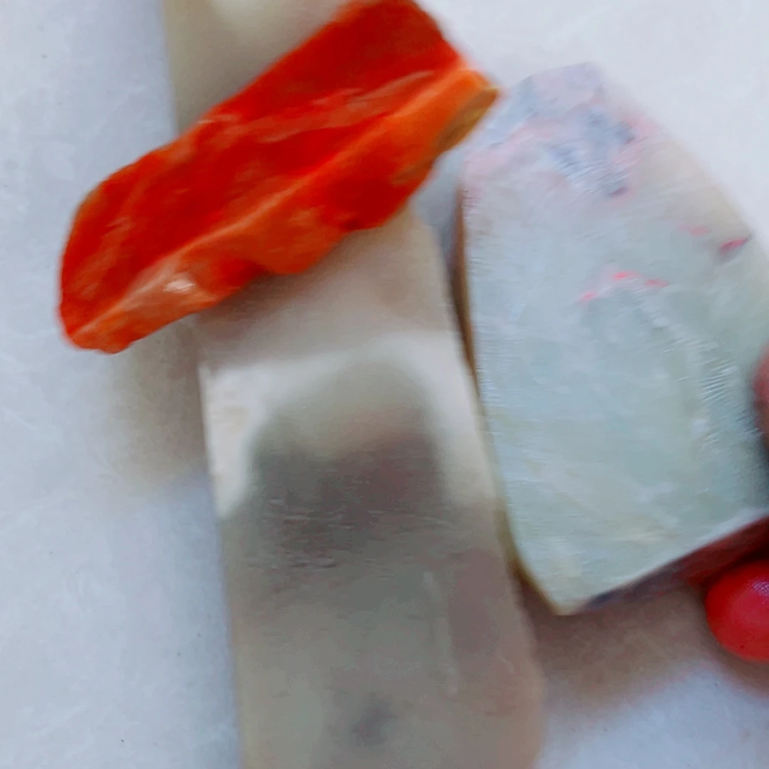 美***师巴林石巴林石鸡血边角