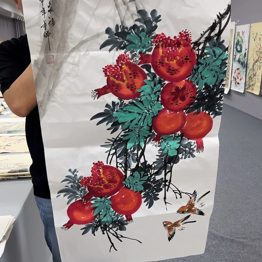 国画国画老师手绘作品