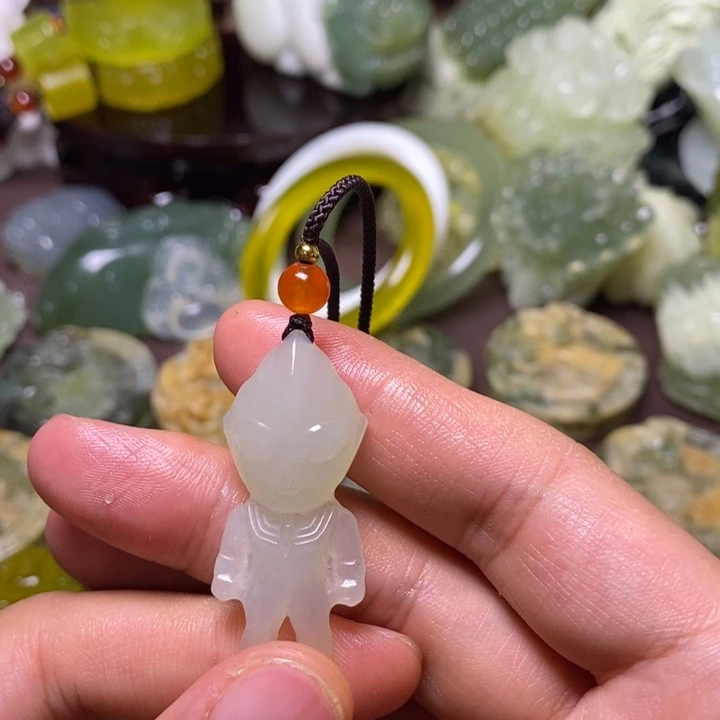 岫玉未镶嵌岫玉颈饰