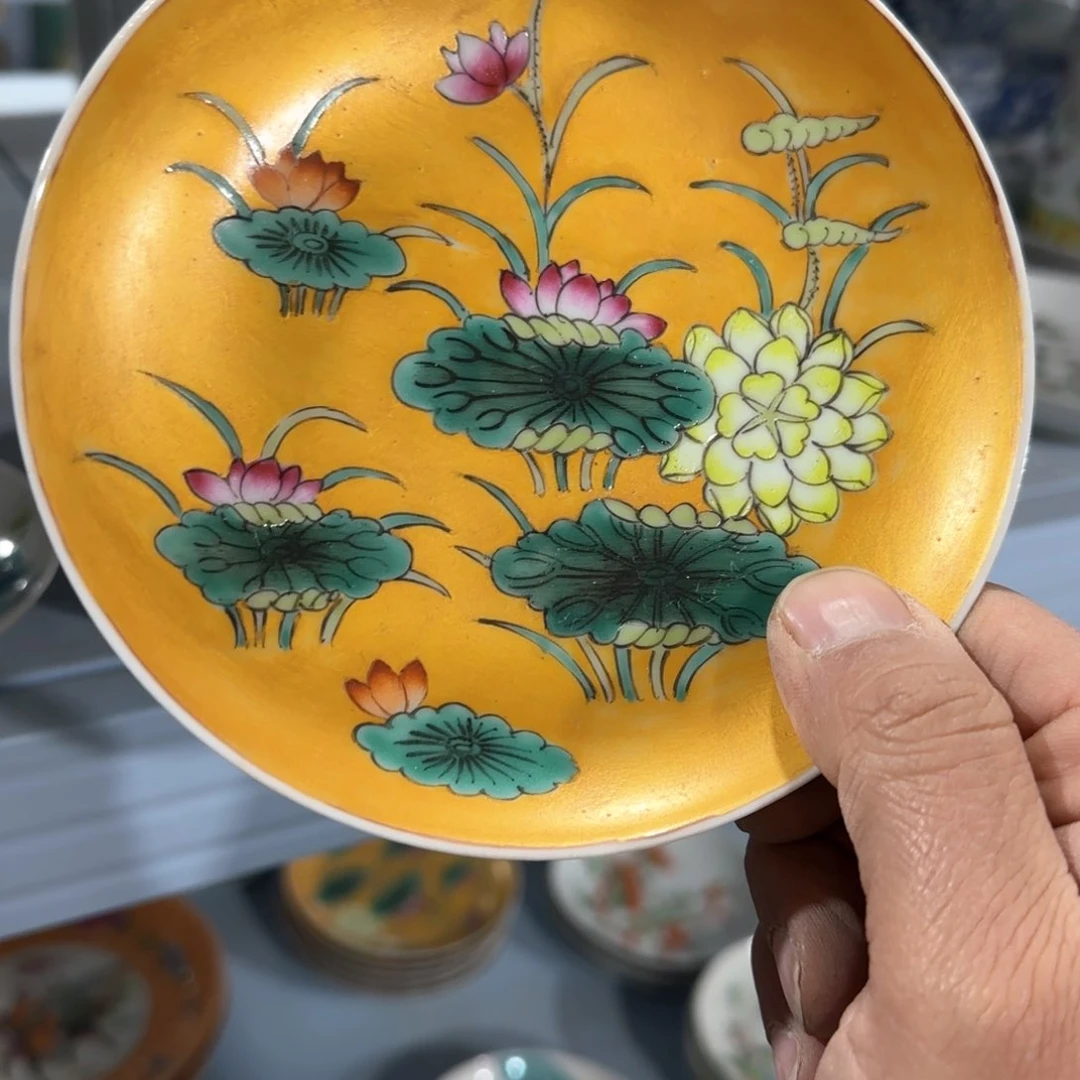 瓷片摆件手绘瓷器全部处理