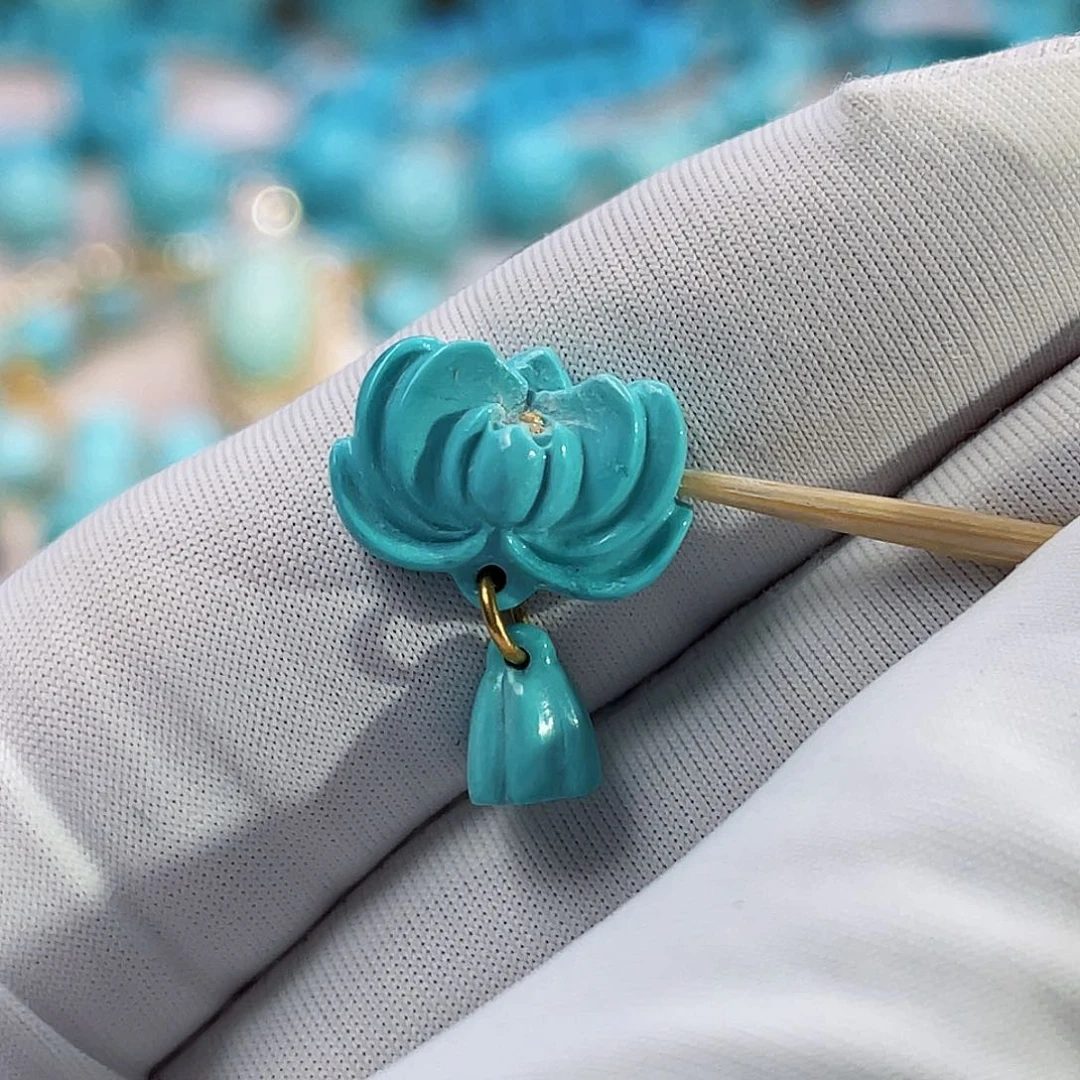 绿松石珠宝奇石未镶嵌