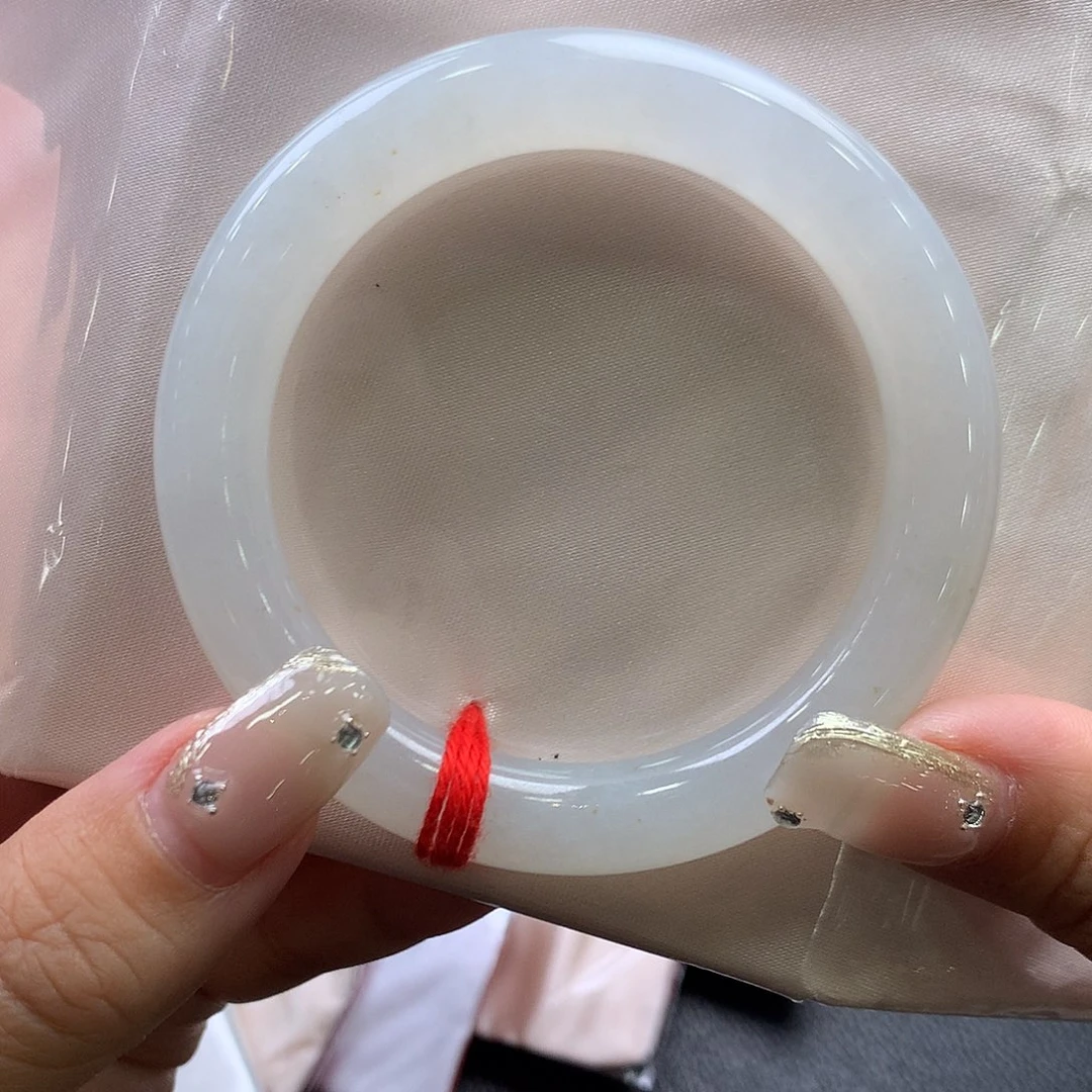 翡翠未镶嵌手镯53圆条