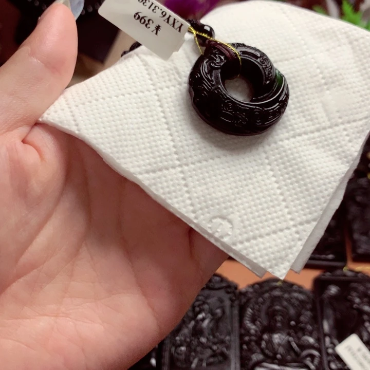 天然缅甸a货钢琴黑挂件