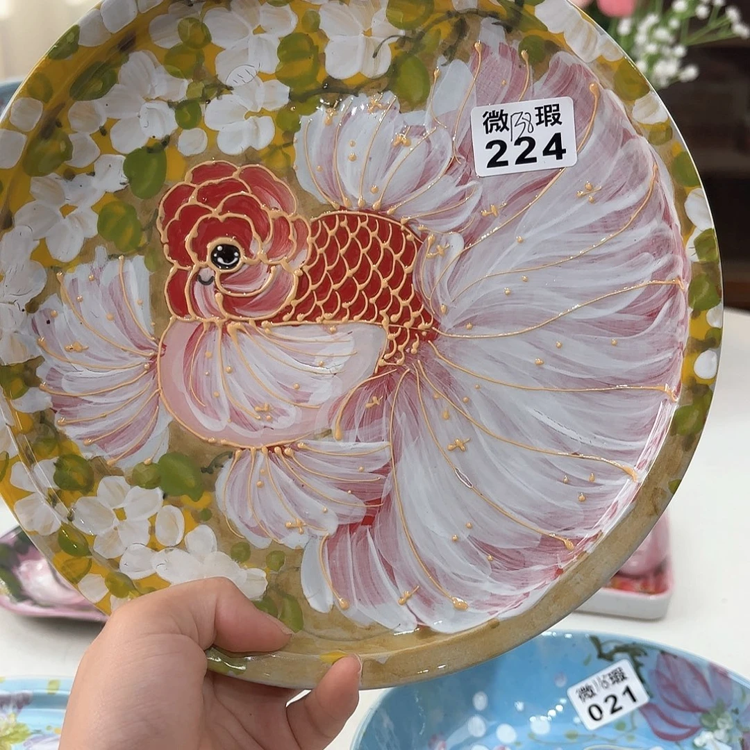 景德镇手绘高温釉下彩陶瓷茶具