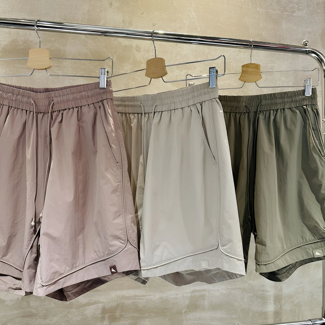 男士短裤五分裤休闲裤免烫抽绳运动裤宽松薄款夏季