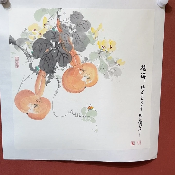 国画听兰老师花鸟