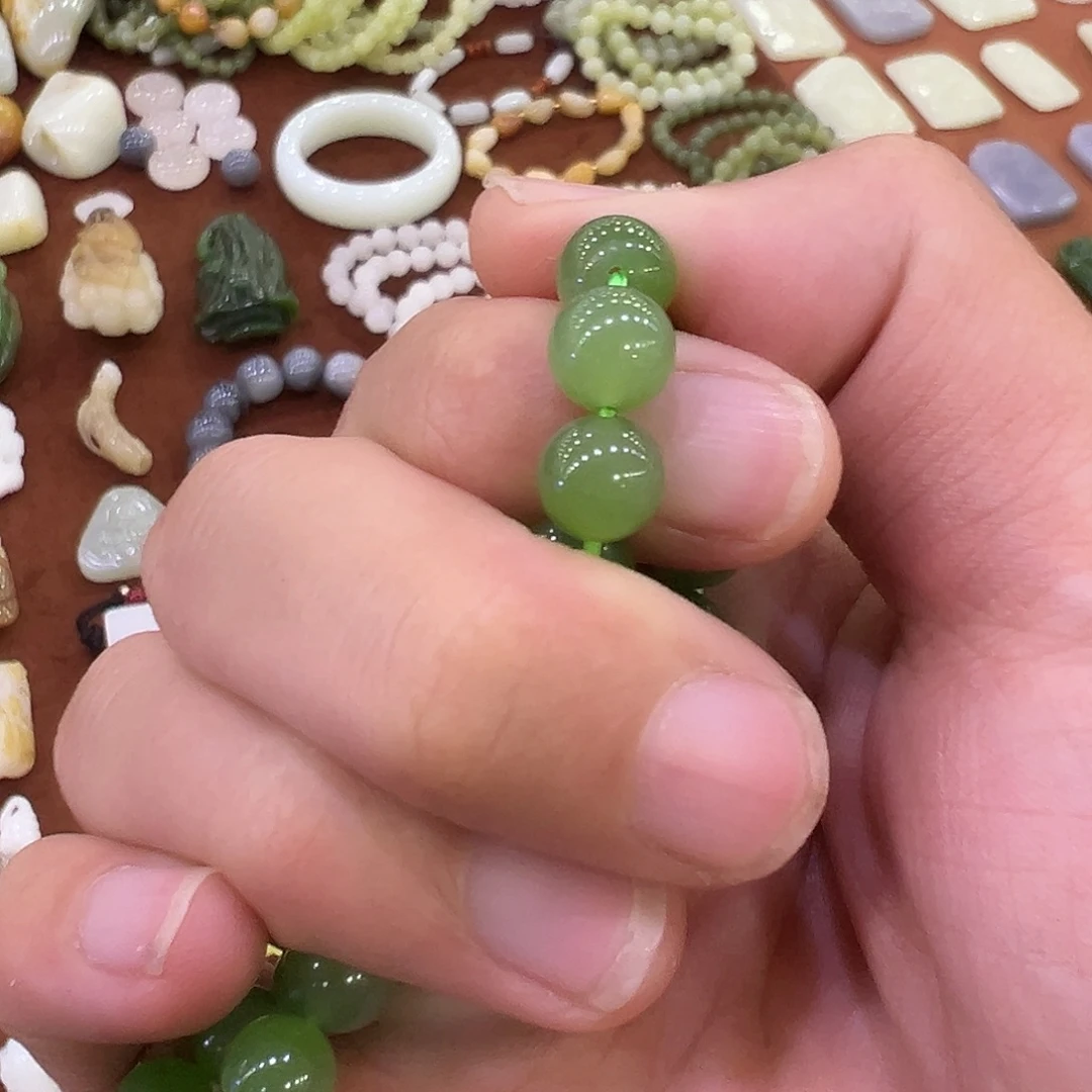 和田玉未镶嵌耳饰多样性发货单珠