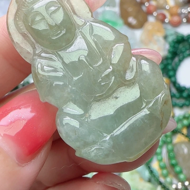 翡翠未镶嵌颈饰天然A货41