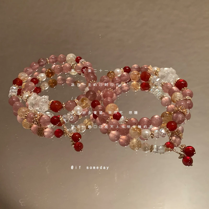 合金莫桑石手链 【相见欢】百搭手链饰新中式小众设计感手饰