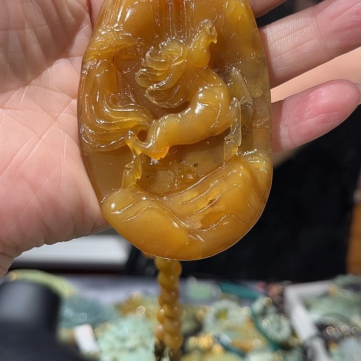 未镶嵌岫玉毛衣链
