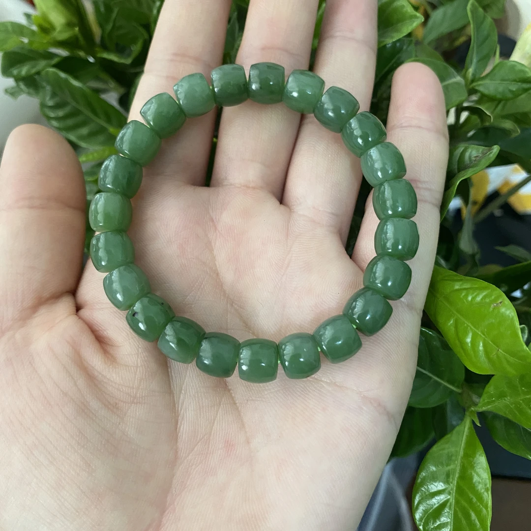 碧玉直切手串经典大气 多样性发拍一发一