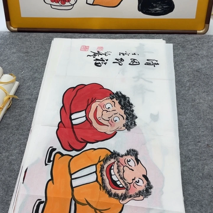 国画手绘禅意画一物一拍