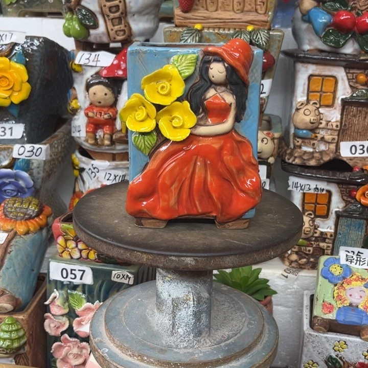 紫砂花盆粗陶材质多肉花盆