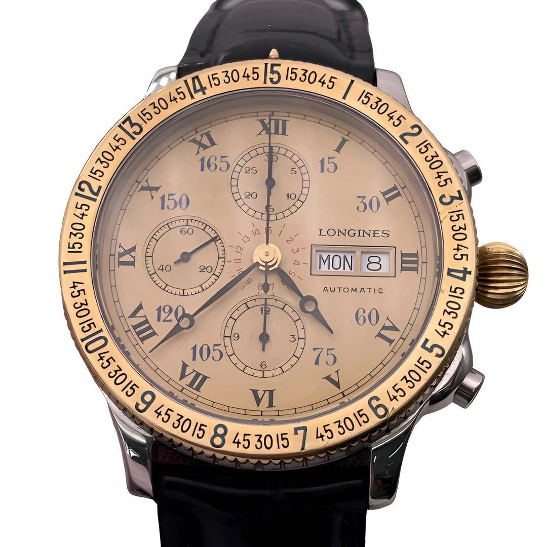 95新 Longines/浪琴  林白系列自动机械男表42表径