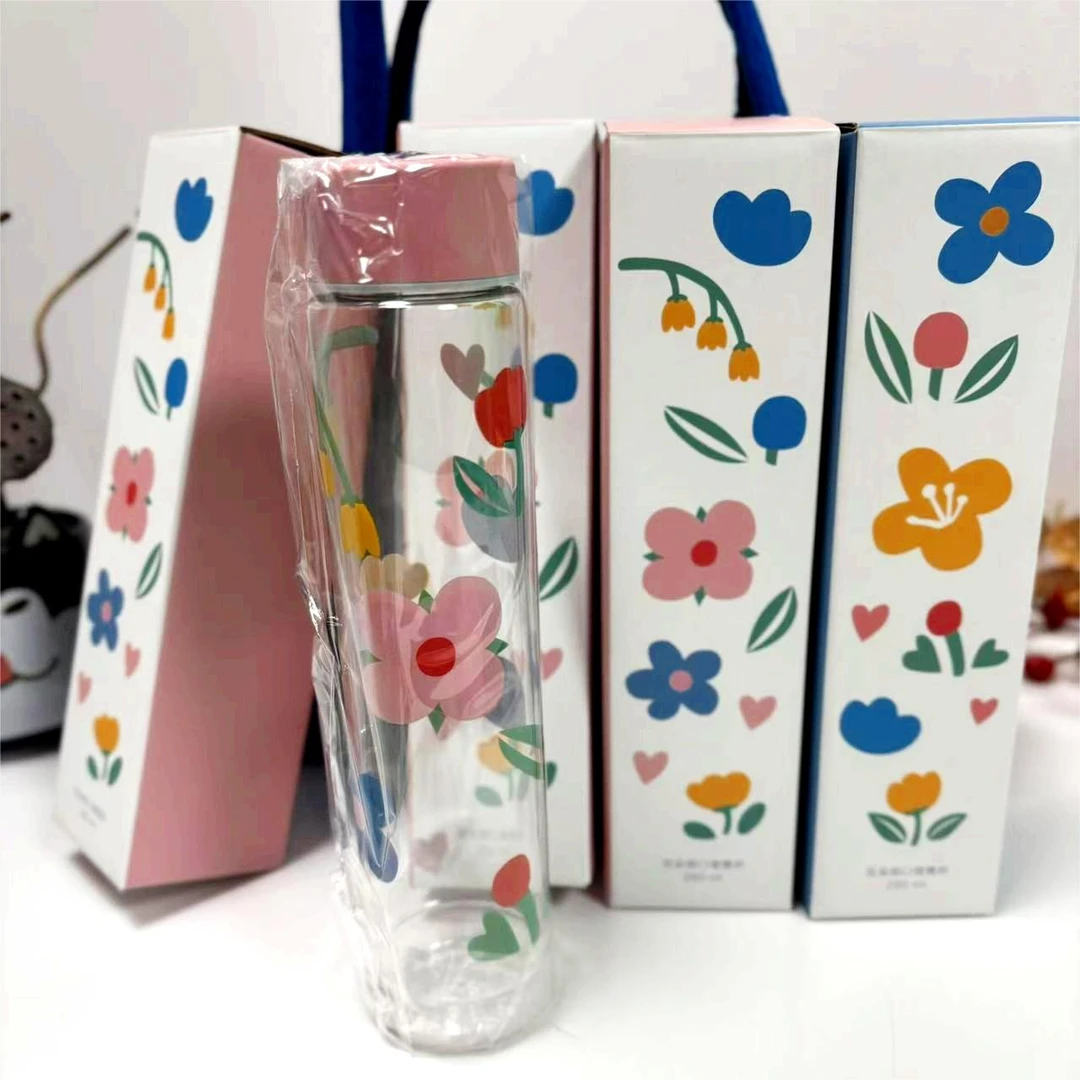 福袋：花朵细口便携杯