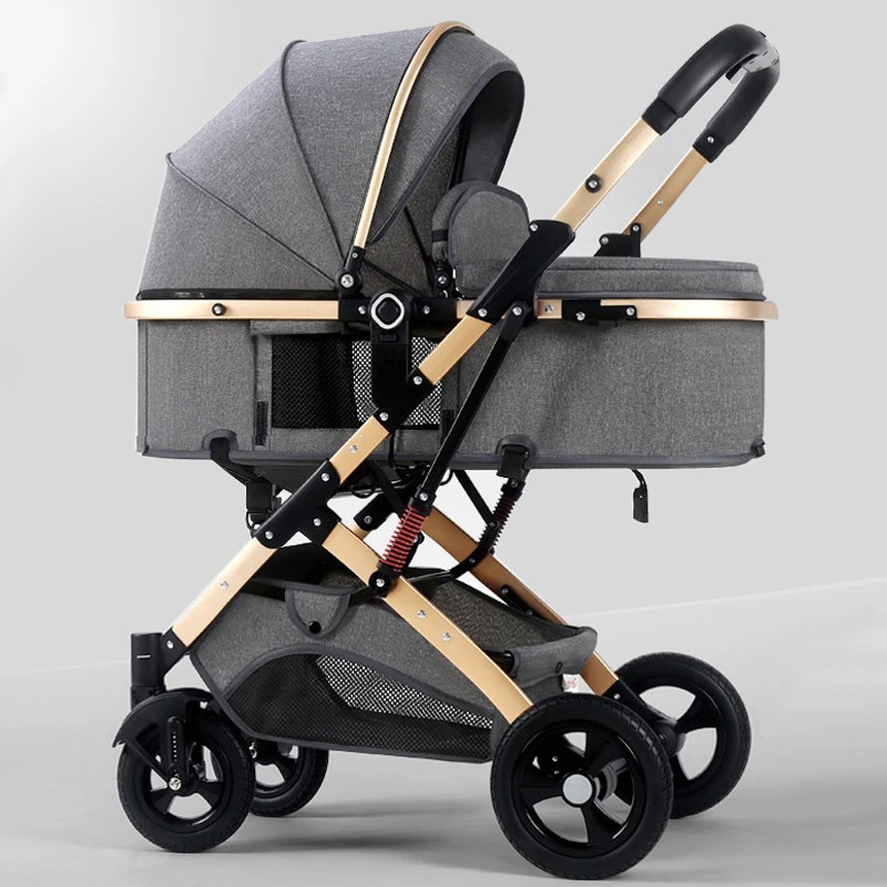高景观轻便婴儿车可坐可躺双向推行婴儿轻便可坐躺高景观推车