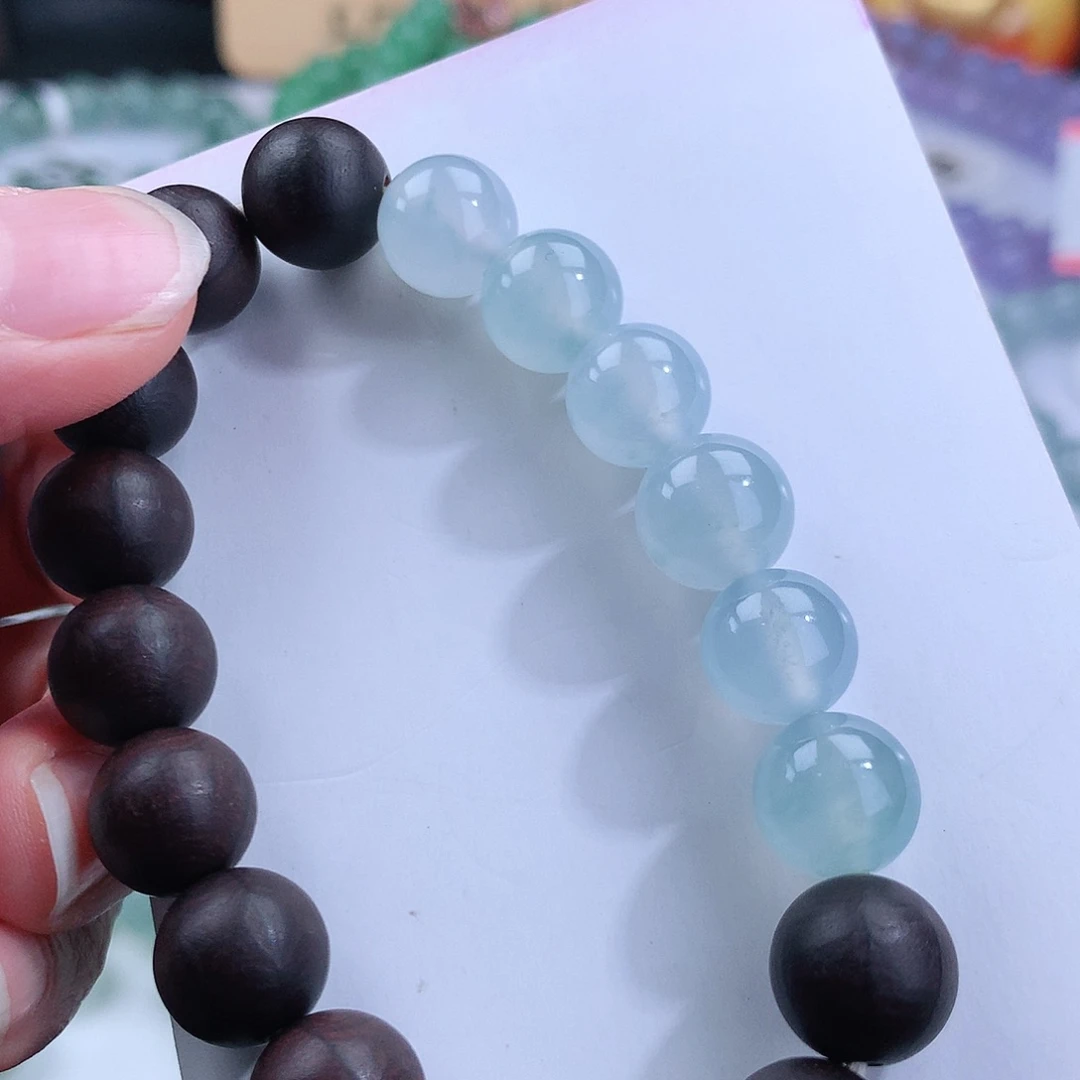 翡翠手链未镶嵌卡10mm