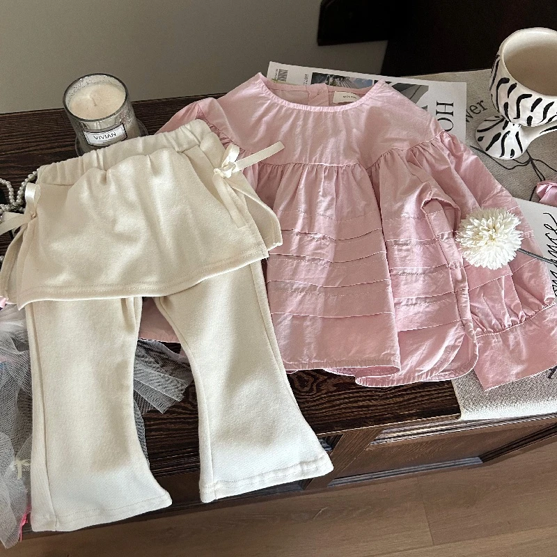 女童春装2025新款套装女宝宝春季两件套韩系儿童衣服