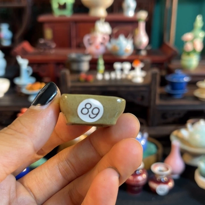 摆件微陶老王迷你花瓶