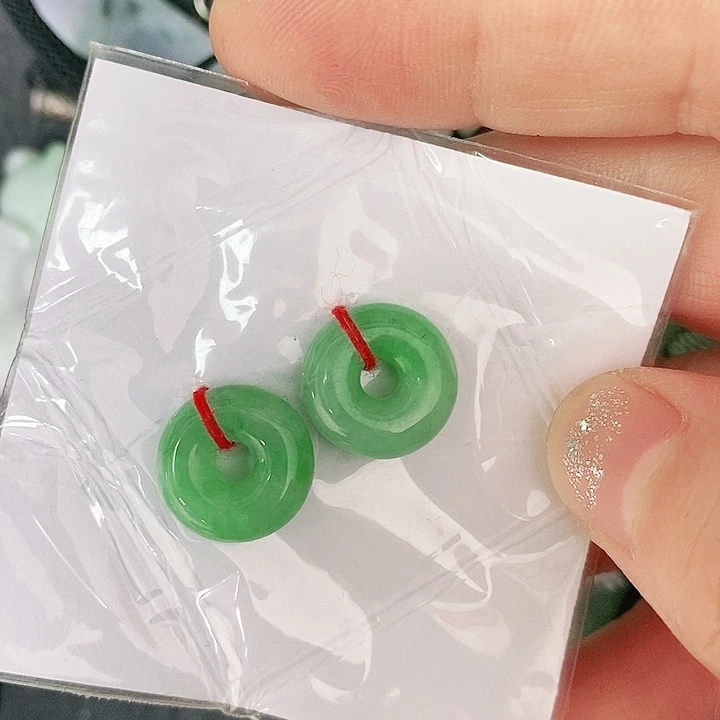 未镶嵌翡翠耳饰挂件