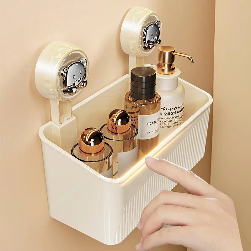 吸盘浴室置物架卫生间洗手台壁挂架子免打孔挂墙上收纳盒各种神器