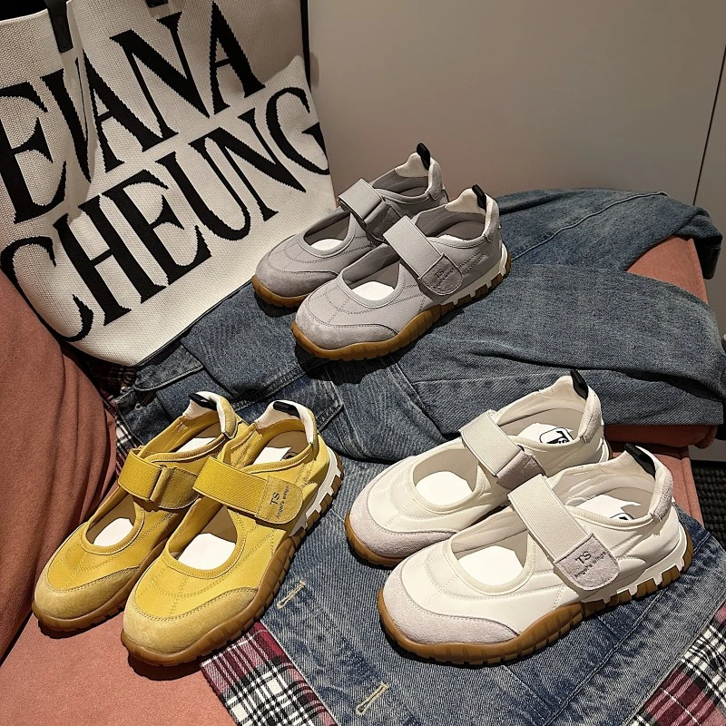 TS/TSTS单鞋2025春季新款时尚百搭休闲平底复古圆头舒适玛丽珍鞋