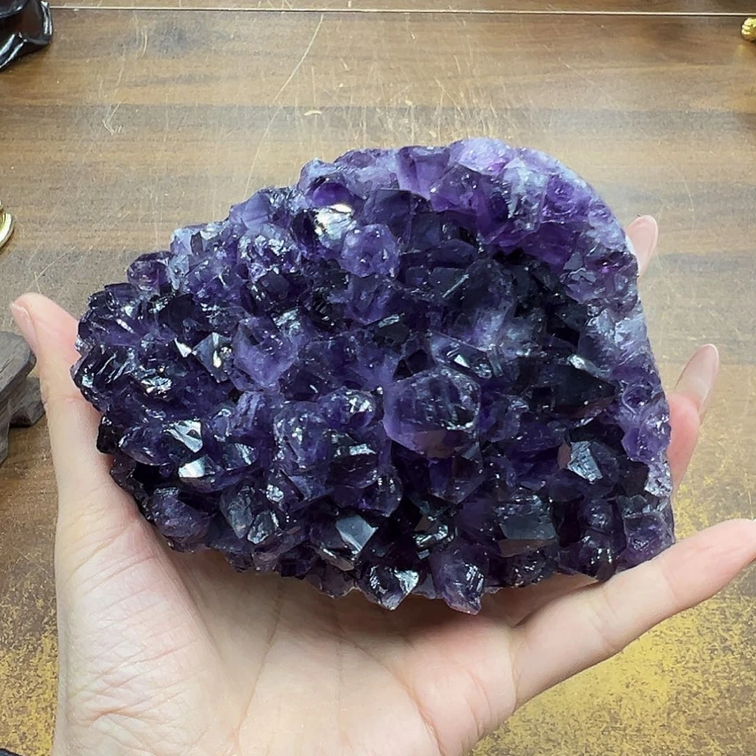 紫晶摆件未镶嵌紫晶