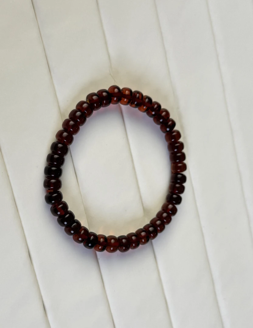 天然血珀圆形手链