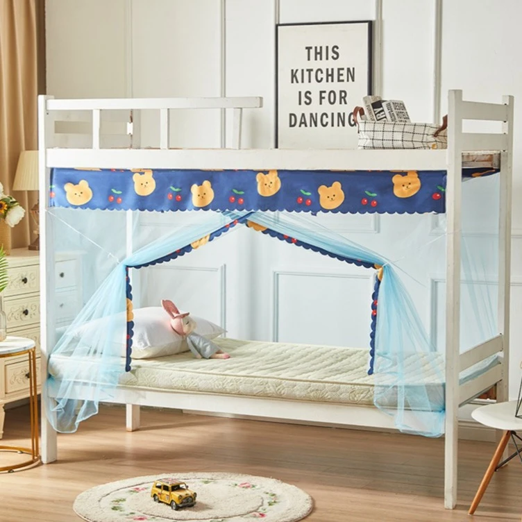 学生宿舍蚊帐单人床1.2M上下铺女寝室1.0/1.5/1.8米床家用防尘顶