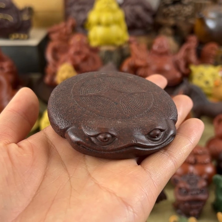 茶宠紫砂紫砂金蟾杯垫