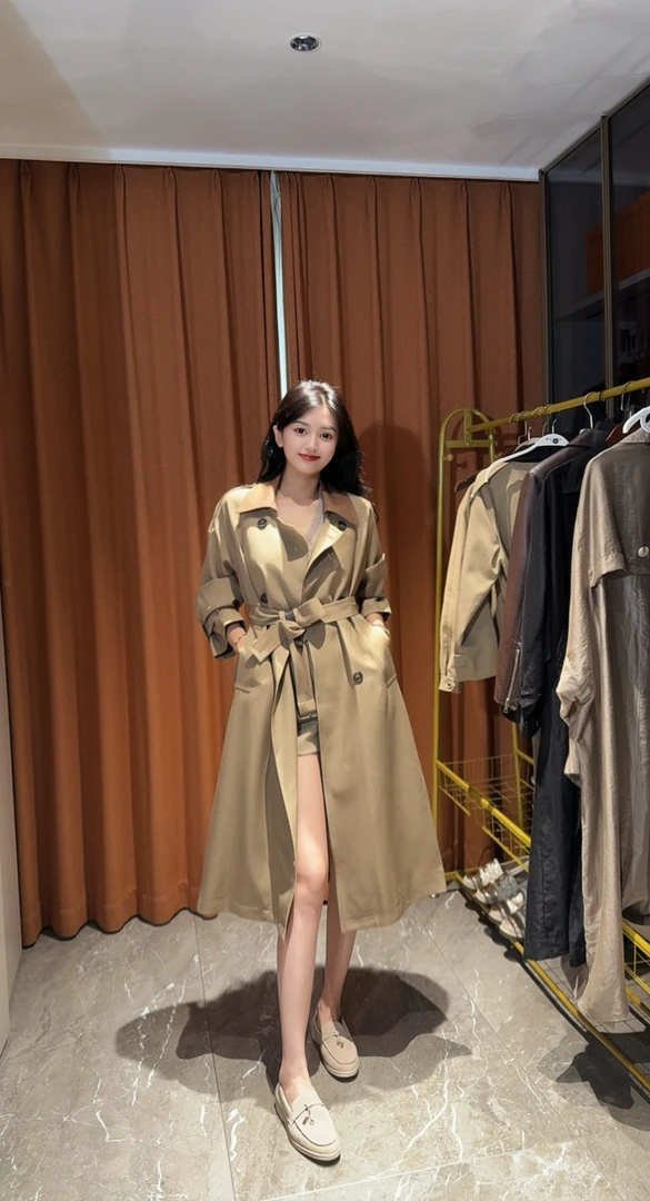 【旧城以西】卡其色风衣外套女中长款2025秋季英伦风气质高级感大衣