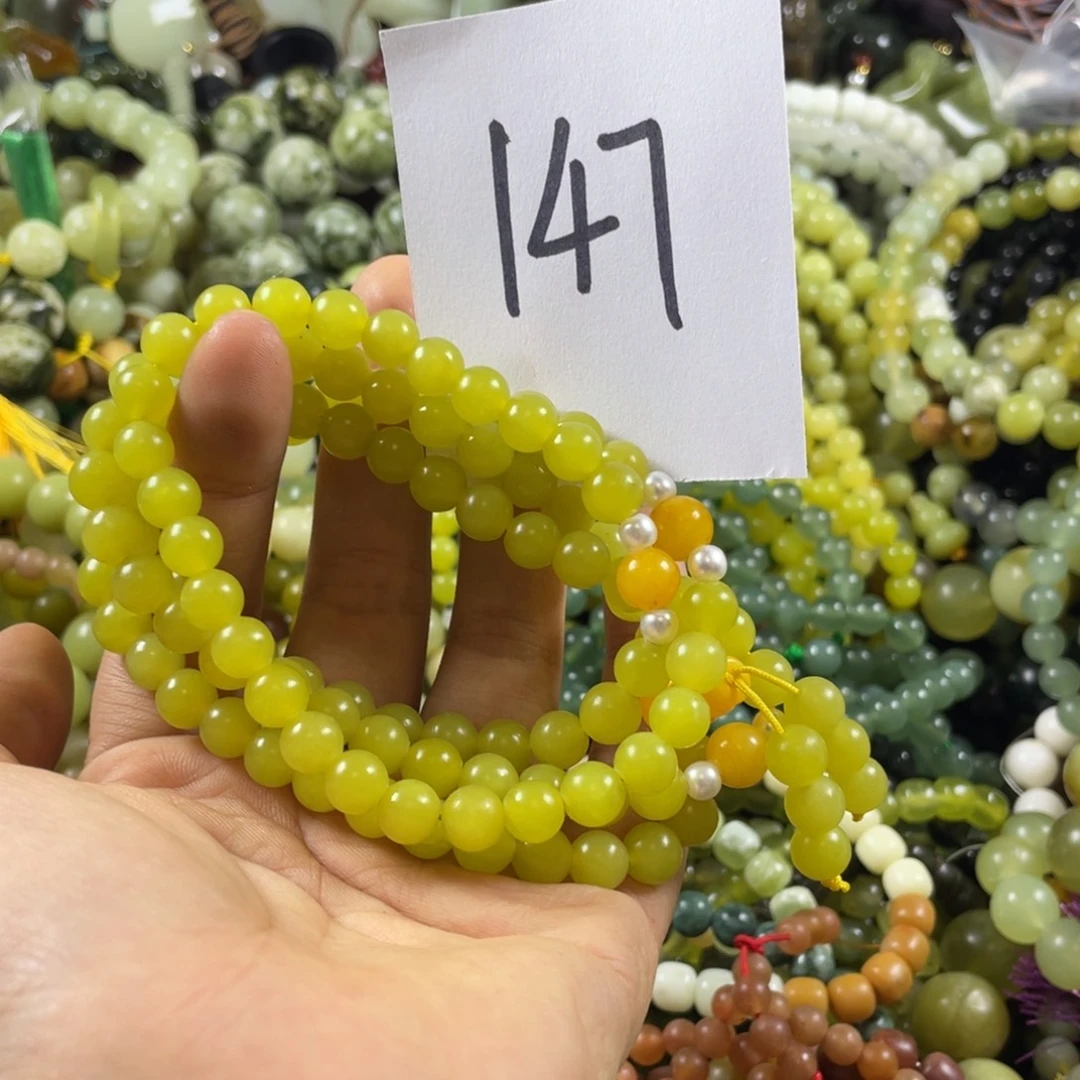M***！未镶嵌蛇纹石玉手串