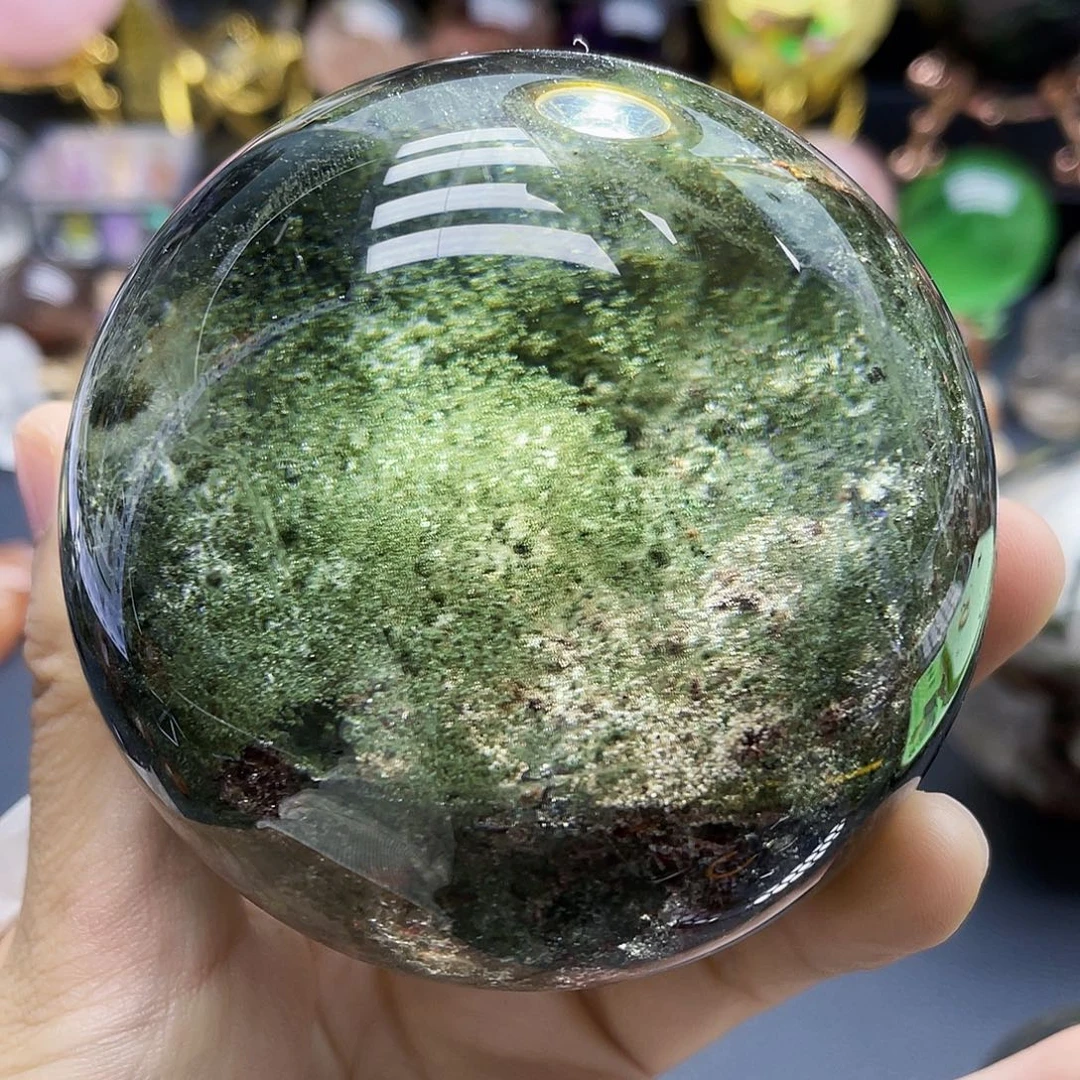 未镶嵌珠宝半成品水晶天然幽灵77.5mm
