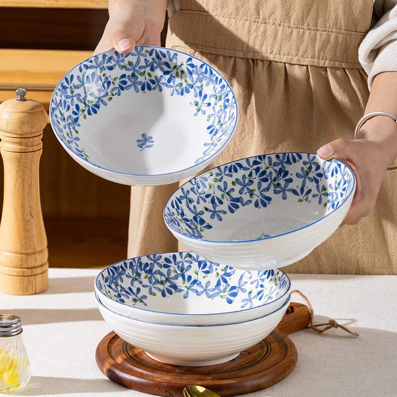 【孟垣】7英寸福碗创意陶瓷大号饭碗釉下彩大汤碗陶瓷面碗家用大碗