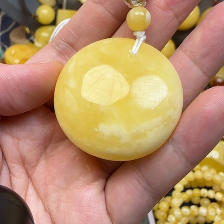 蜜蜡颈饰未镶嵌天然蜜蜡