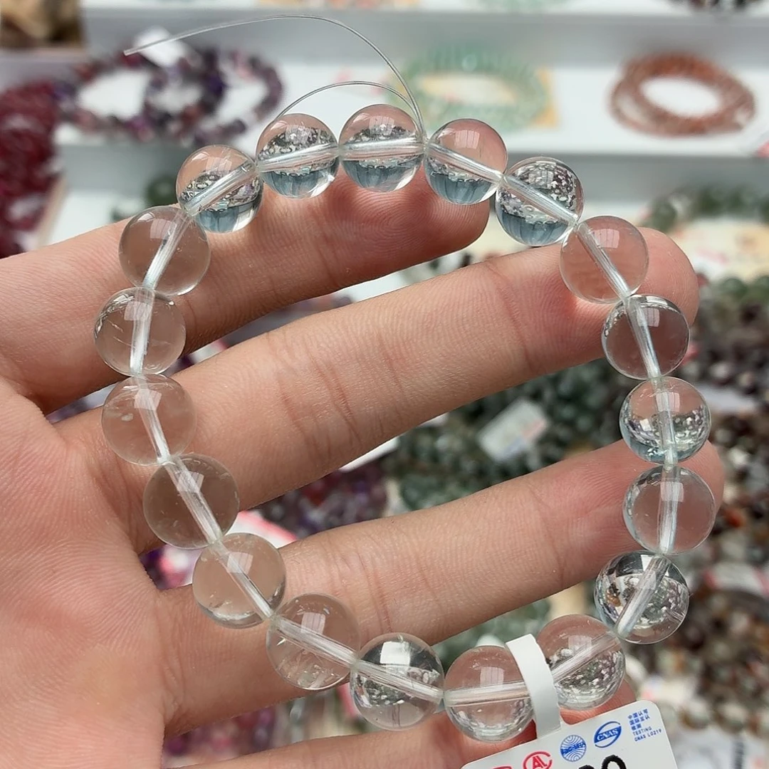 水晶手链未镶嵌G580绿水晶单圈