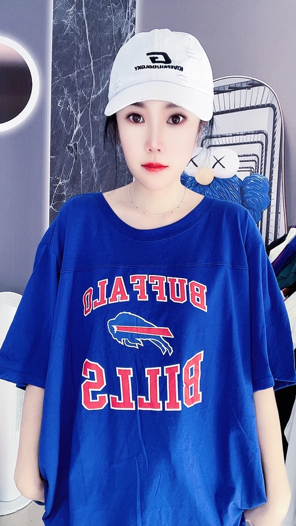 外贸纯棉大码T恤棒球服半袖图案随机