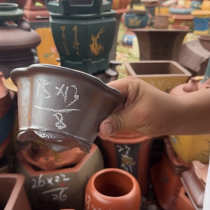 紫砂花盆紫砂花盆