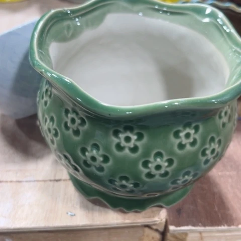 陶瓷新年快乐都是福利盆各位姐姐