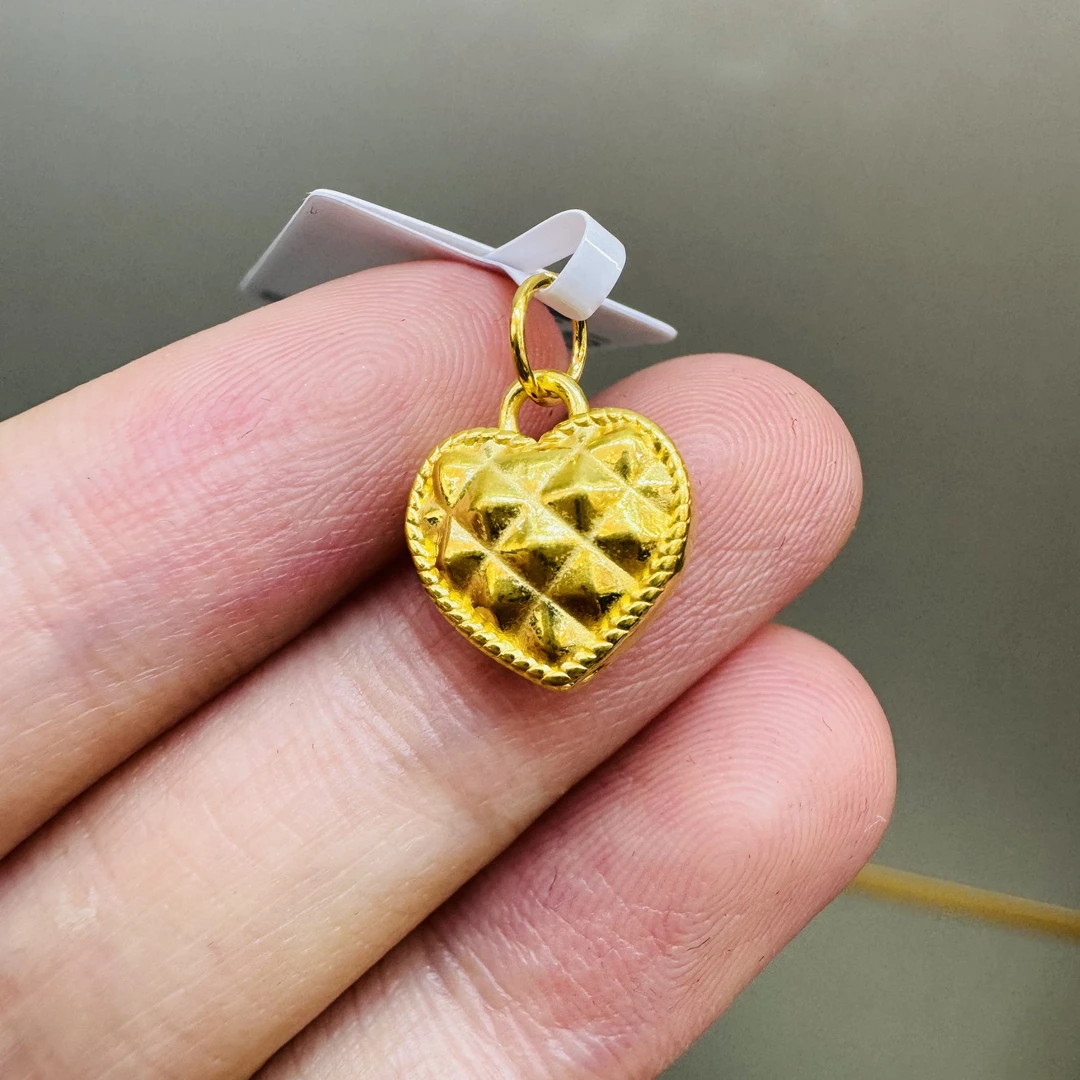 【莹莹专享】足金999 爱心锁ZP   0.36纳金添福